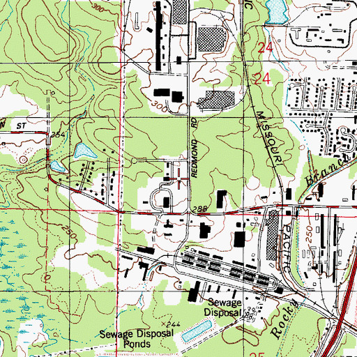 Topographic Map of Jacksonville Fire Department Station 1 Ambulance, AR