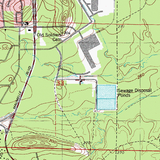 Topographic Map of Metropolitan Emergency Medical Service - Maumelle, AR