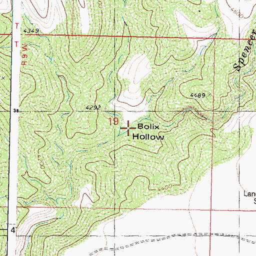 Topographic Map of Bolix Hollow, AZ