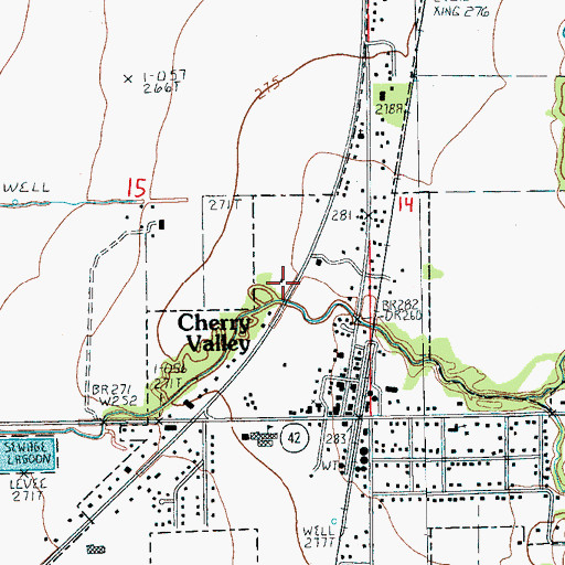 Topographic Map of Southern Care, Incorporated - Cherry Valley, AR