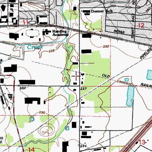 Topographic Map of Northstar Emergency Medical Service Searcy Station 1, AR