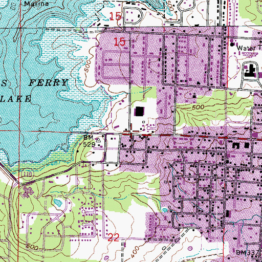 Topographic Map of Northstar Emergency Medical Service - Heber Springs, AR