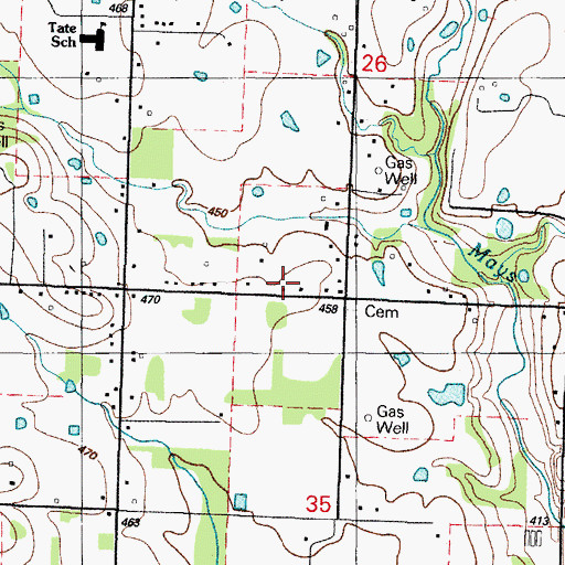 Topographic Map of CareOne Patient Transfer Service, AR