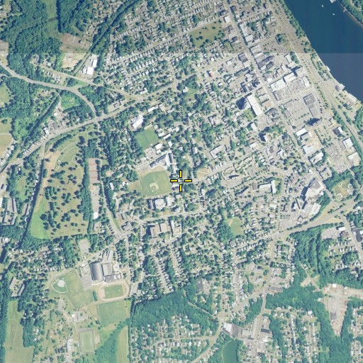 Aerial/Satellite Image of Wesleyan University, CT