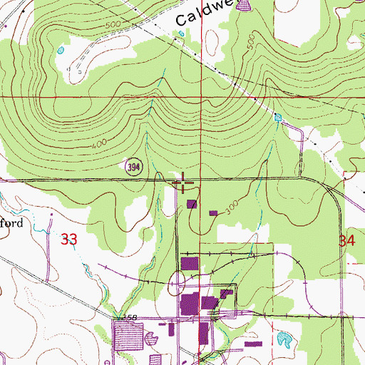 Topographic Map of Arkansas Eastman Company, AR