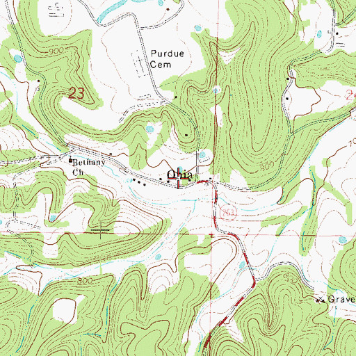 Topographic Map of Timbo Fire and Rescue Onia, AR