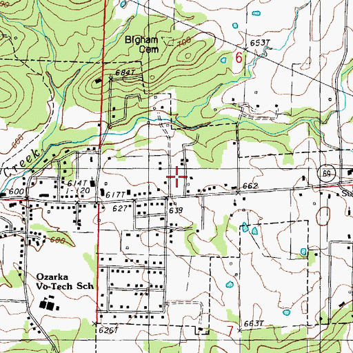Topographic Map of Arkansas Emergency Transport - Melbourne, AR