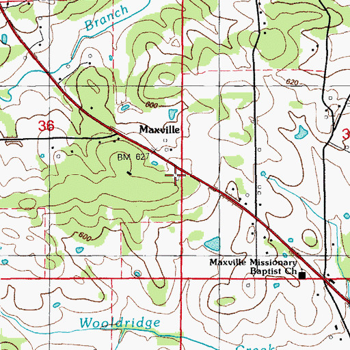 Topographic Map of Spring River Paramedic Ambulance Service, AR