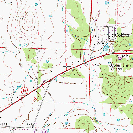 Topographic Map of Air - Evacuation Lifeteam 12 - Mountain Home, AR