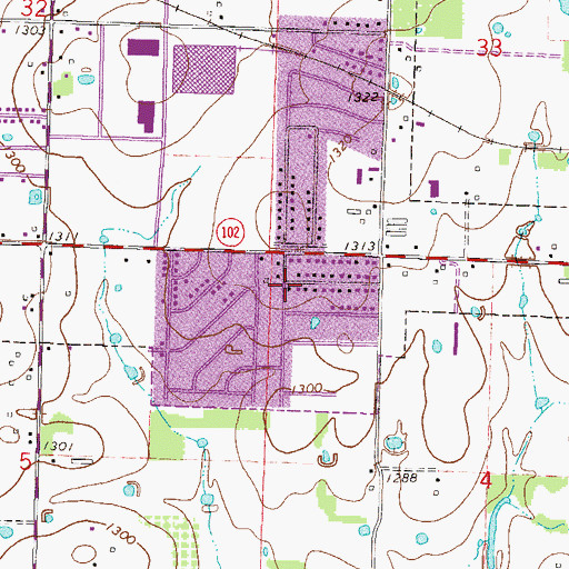 Topographic Map of Medical Transport Service Advanced Life Support, AR