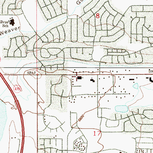 Topographic Map of Church of Jesus Christ of Latter Day Saints, CO