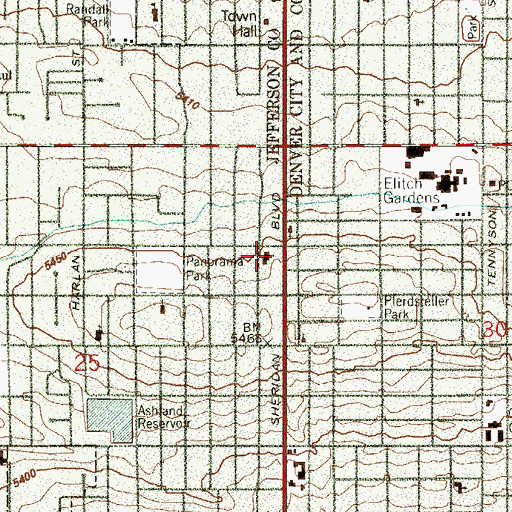 Topographic Map of Church of Jesus Christ of Latter - Day Saints, CO