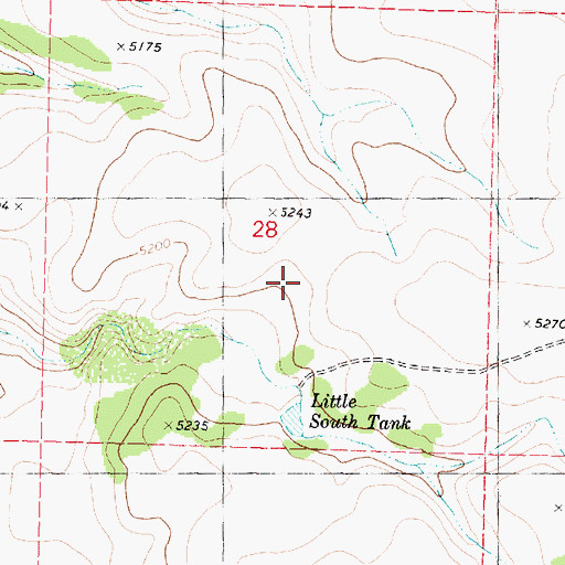 Topographic Map of Broken Foot Well, AZ