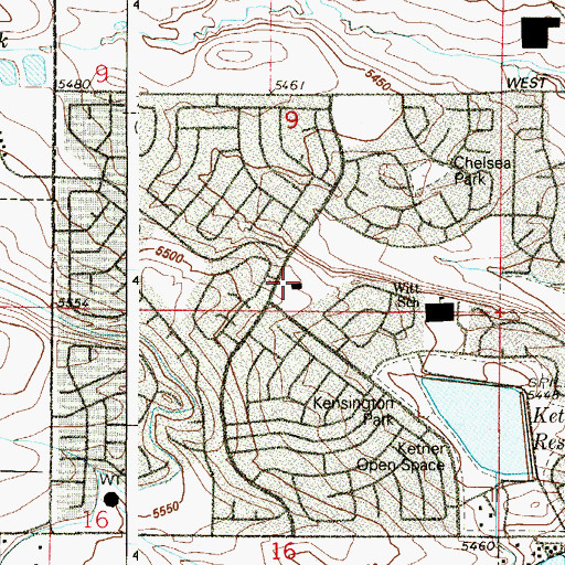 Topographic Map of Countryside Recreation Center, CO