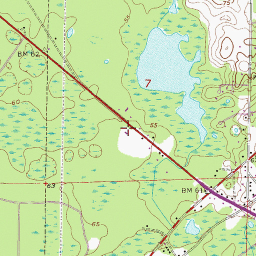 Topographic Map of U S Department of Agriculture Service Center, FL