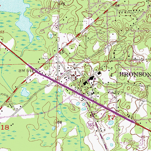 Topographic Map of United Methodist Church, FL