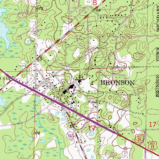 Topographic Map of H A White Gymnasium, FL