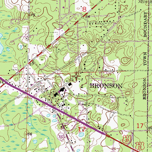 Topographic Map of Elohim Tabernacle of Praise Ministries, FL