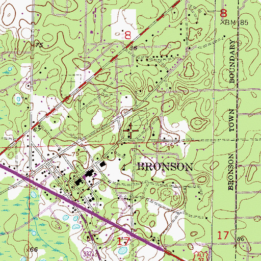 Topographic Map of New Hope African Methodist Episcopal Church, FL