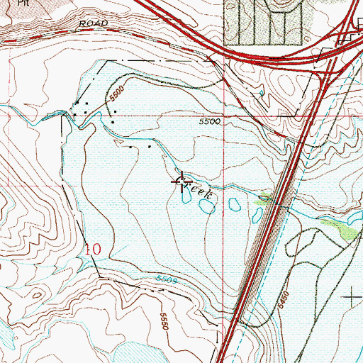 Topographic Map of Chatfield Arboretum, CO