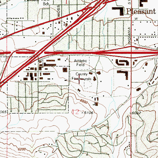 Topographic Map of Jefferson County Fairgrounds, CO