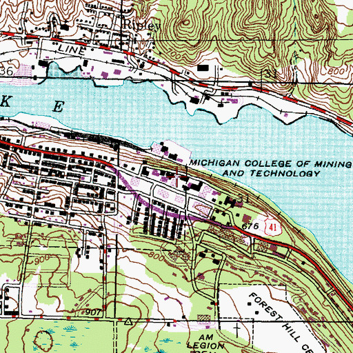 Topographic Map of Chemical Sciences & Engineering Building, MI
