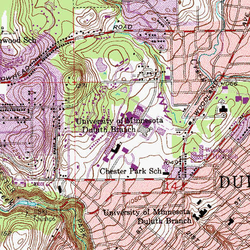 Topographic Map of Bohannon Hall, MN