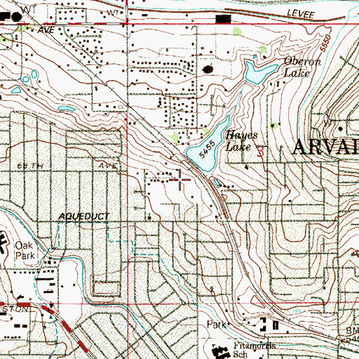 Topographic Map of Independence Park, CO