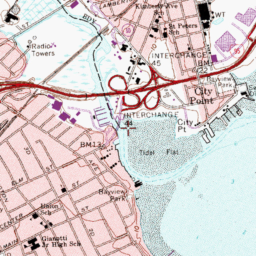 Topographic Map of West River, CT