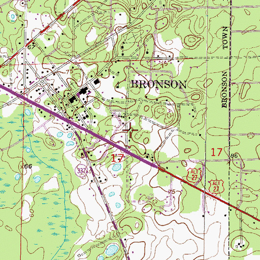 Topographic Map of New Sepulcher Church of God, FL