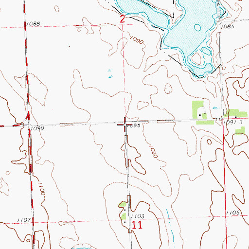 Topographic Map of Roberts (historical), MN