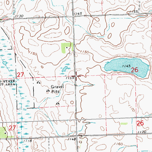 Topographic Map of School Number 64 (historical), MN