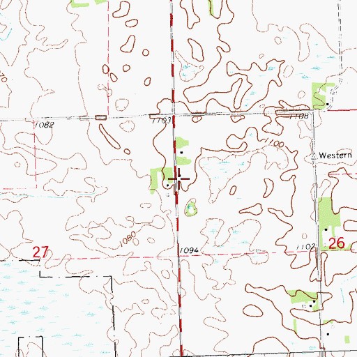 Topographic Map of School Number 49 (historical), MN