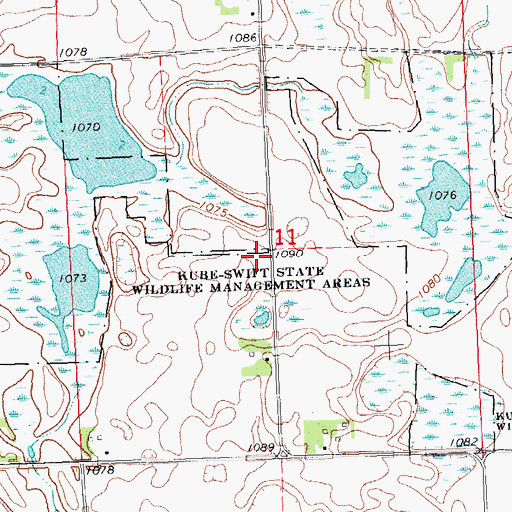 Topographic Map of School Number 45 (historical), MN