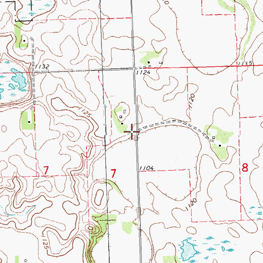 Topographic Map of School Number 12 (historical), MN