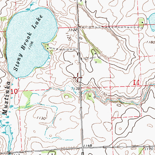 Topographic Map of School Number 29 West (historical), MN