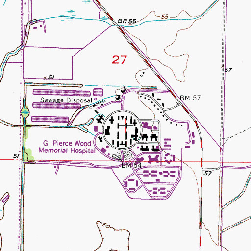 Topographic Map of Carlstrom Field (historical), FL