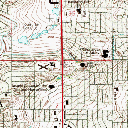 Topographic Map of Thundercloud Park, CO