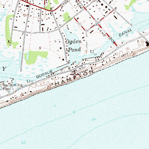 Topographic Map of Quogue Life Saving Station (historical), NY