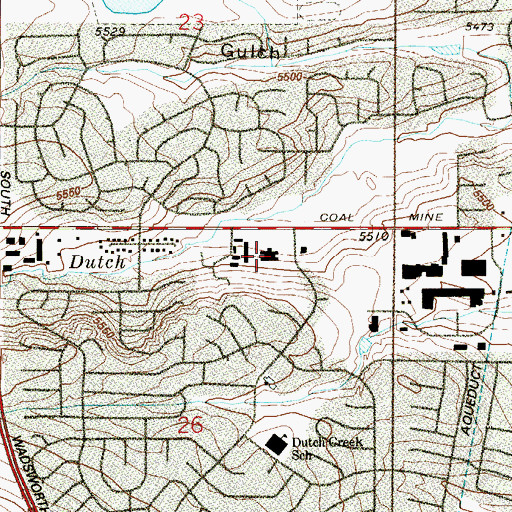 Topographic Map of Church of Jesus Christ of Latter Day Saints, CO