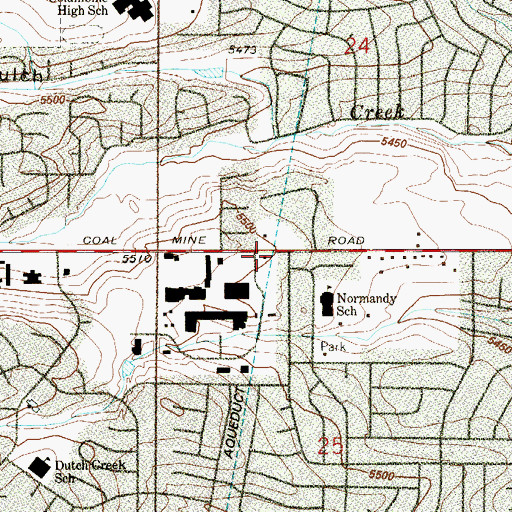 Topographic Map of Trinity Christian Center, CO