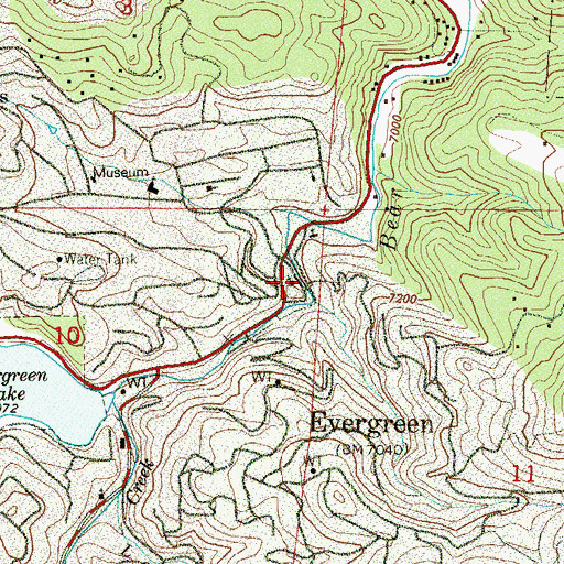 Topographic Map of Church of the Transfiguration, CO