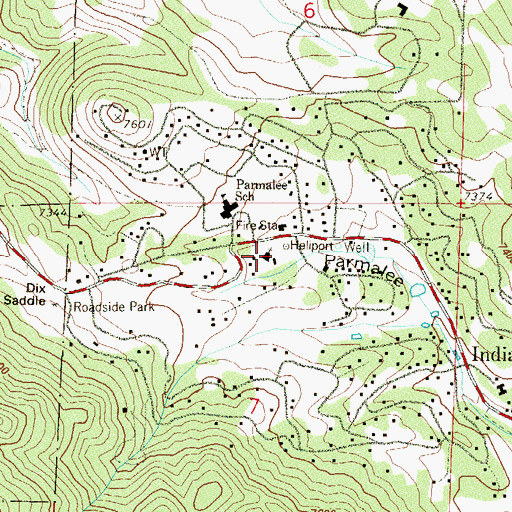 Topographic Map of Mountain Song Foursquare Church, CO