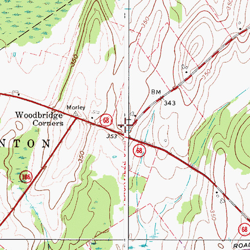 Topographic Map of School Number 17 (historical), NY
