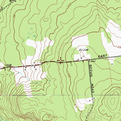 Topographic Map of School Number 8 (historical), NY