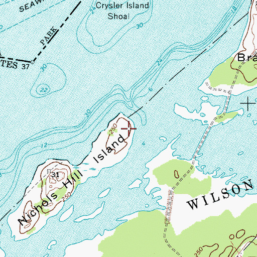 Topographic Map of Wright Cemetery (historical), NY