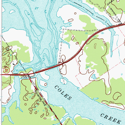 Topographic Map of School Number 1 (historical), NY