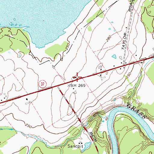 Topographic Map of School Number 2 (historical), NY