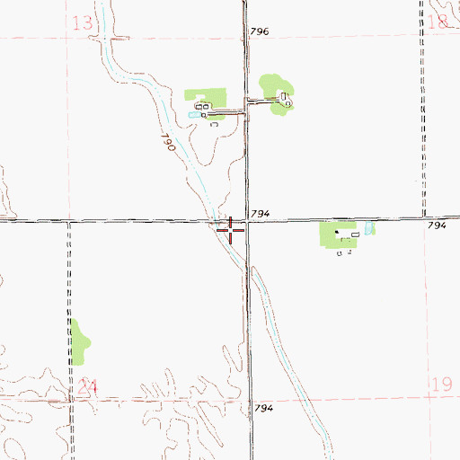 Topographic Map of Saint Vincent Rural School (historical), MN