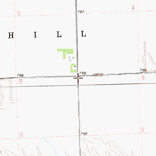 Topographic Map of North Hill School (historical), MN